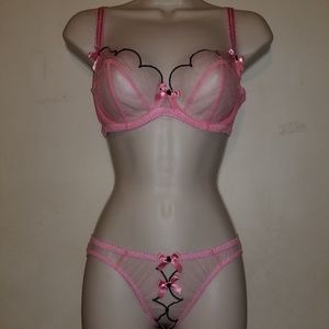 Agent Provocateur Pink Lorna bra & ouvert brief